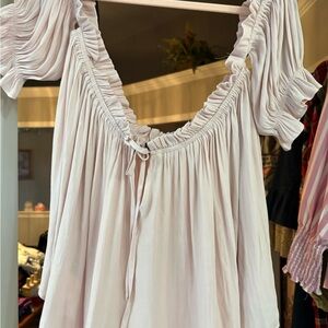 Forever 21 Light Pink Off-Shoulder Top